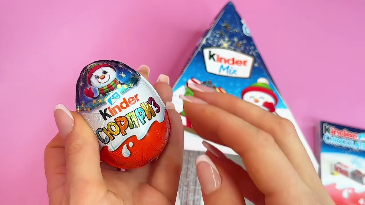 ASMR Christmas Kinder Gift Unboxing 🎄✨
