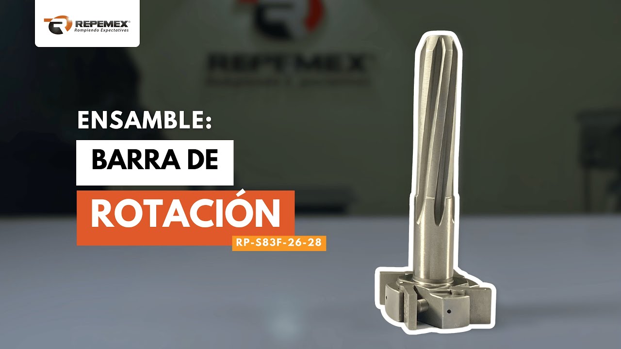 Ensamble Barra de Rotación RP S83F-26-28 | Perforadora Neumática S83F