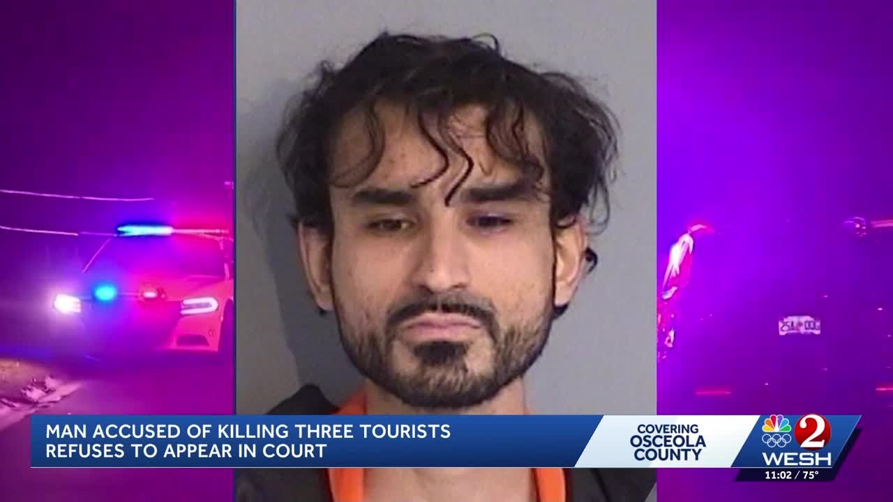 Man accused of killing 3 tourists in Kissimmee may be incompetent for trial, lawyer says