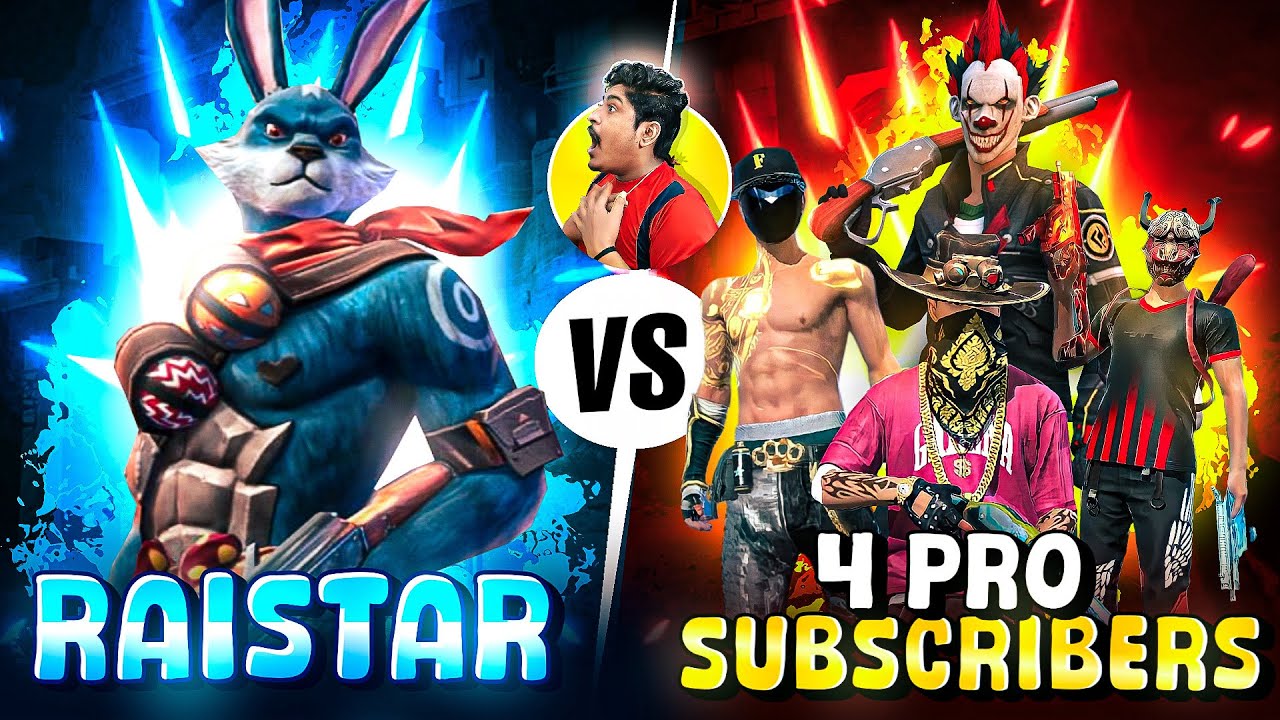 Raistar Vs 4 Pro Playes 🔥 Best Clash Squad Battle WHO WILL WIN?? MUST WATCH #freefire