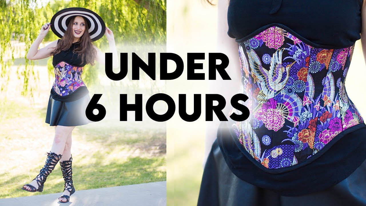 CORSET IN A DAY: I Made An Underbust Corset In One Afternoon!