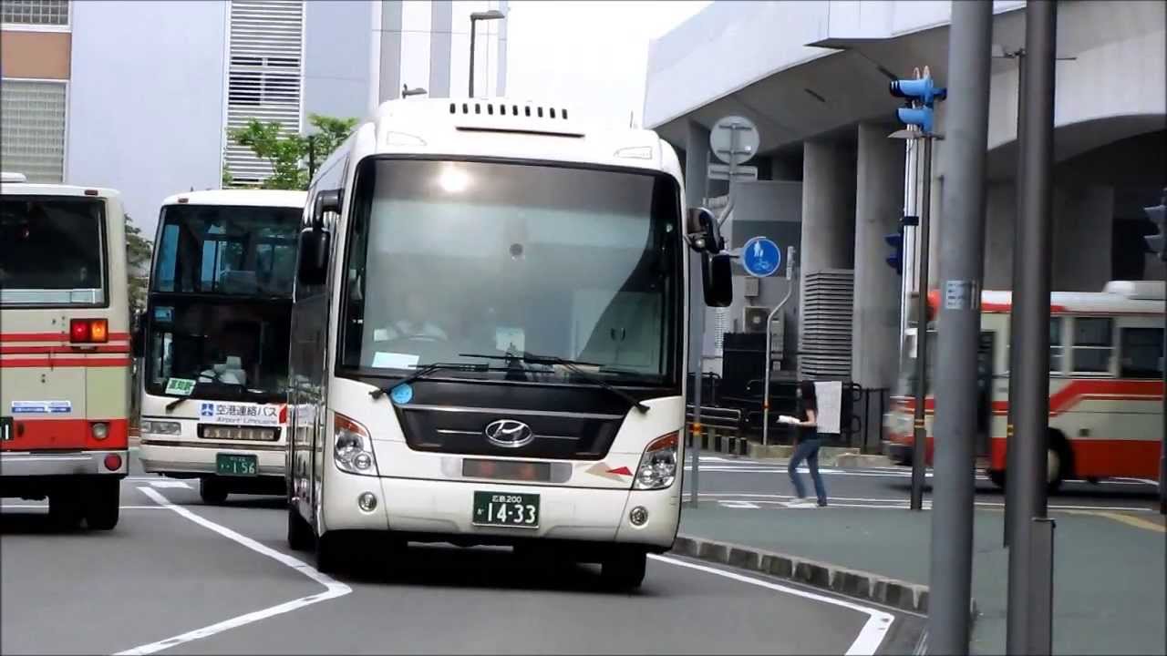 広交観光 高速乗合バス ヒュンダイ・ユニバース 走行映像 Kochi 2013.6