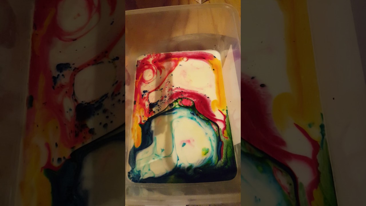 Marble milk experiment