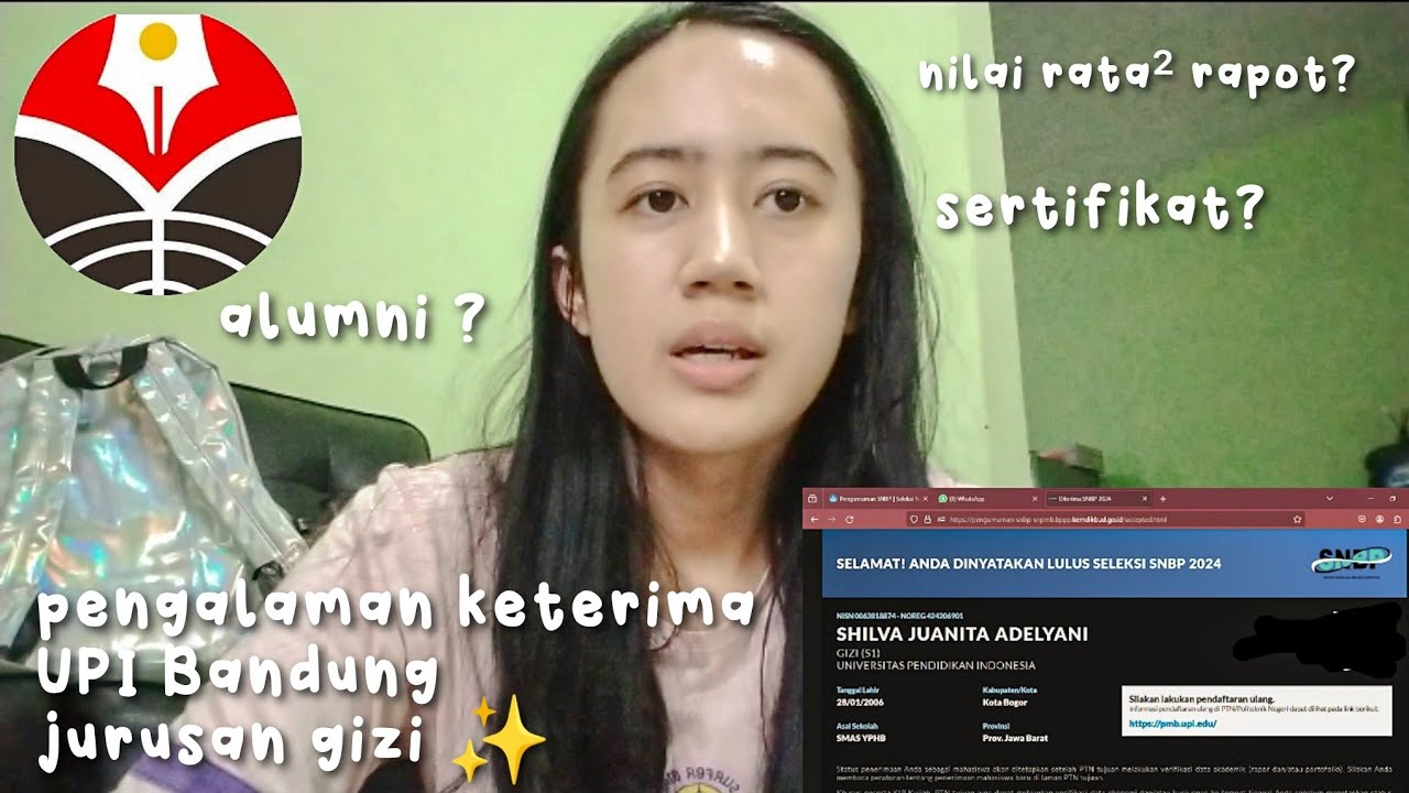 Rata² nilai masuk gizi UPI Bandung || Tips lolos snbp ✨