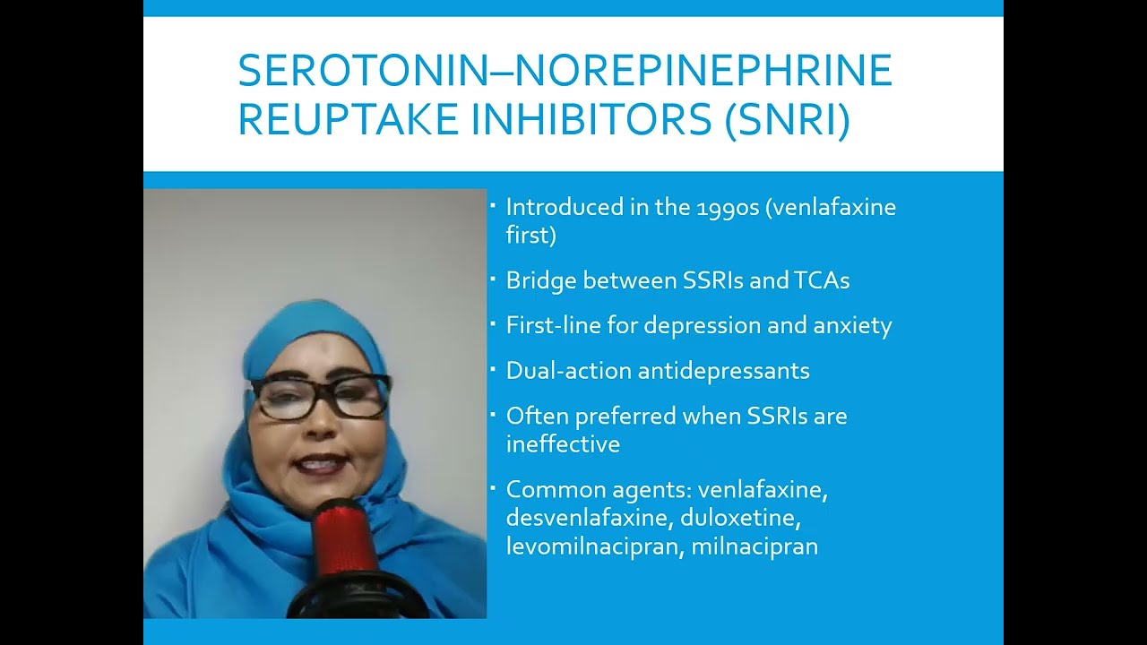 SNRIs. Psychopharmacology explained