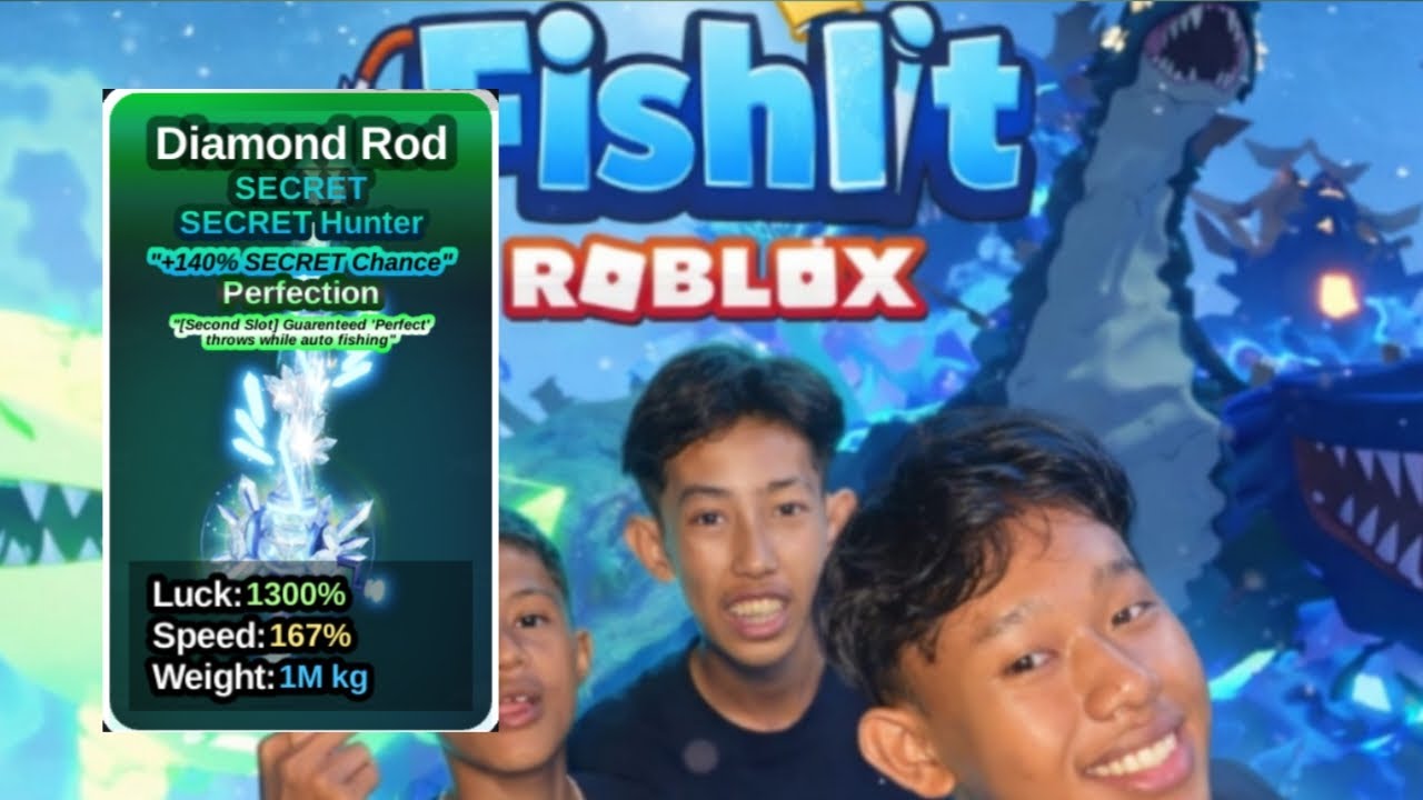 LIVE FISH IT🔴 Review diamond rod + secret hunter enchant 😝