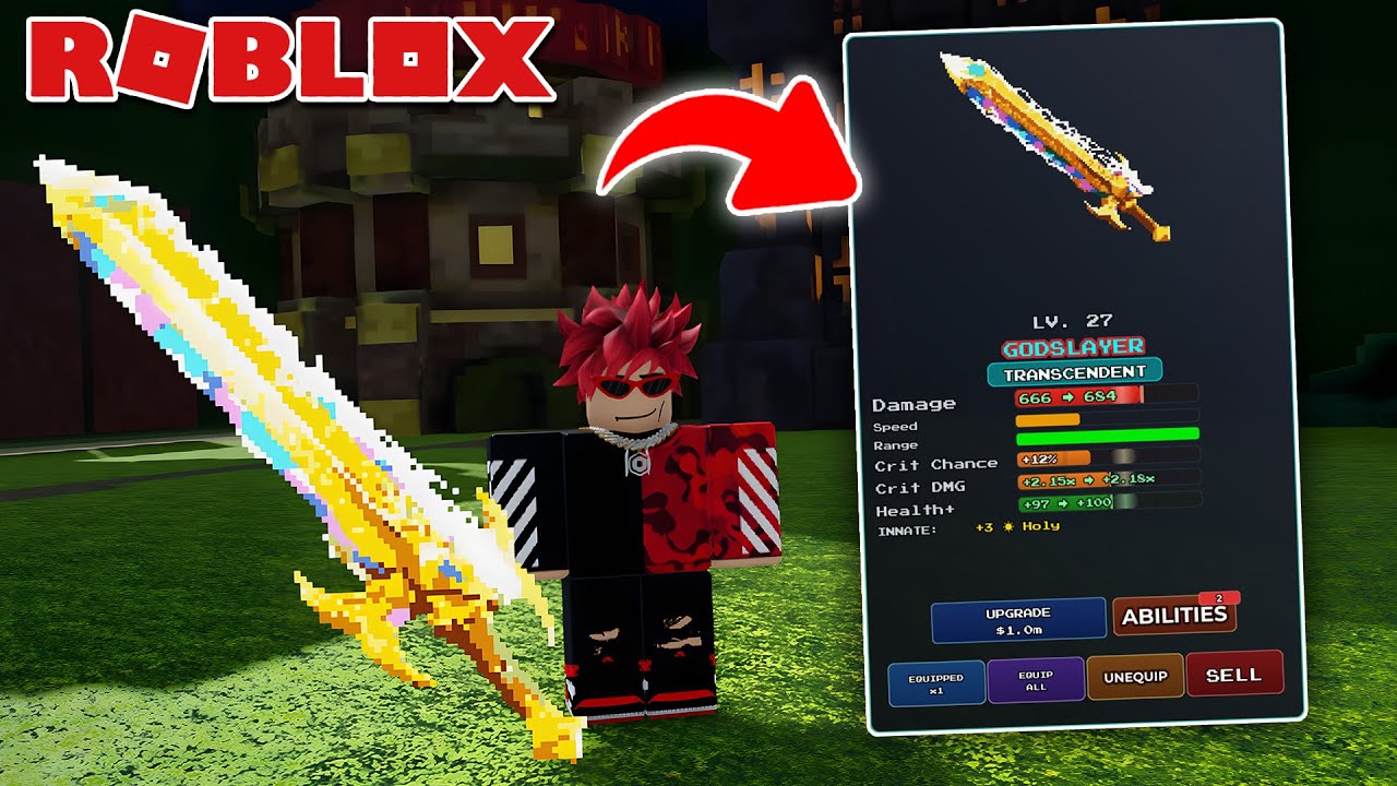 ผมจัดการมอนสเตอร์ในดันเจี้ยนด้วยดาบที่ดีที่สุด OP Blade Roblox