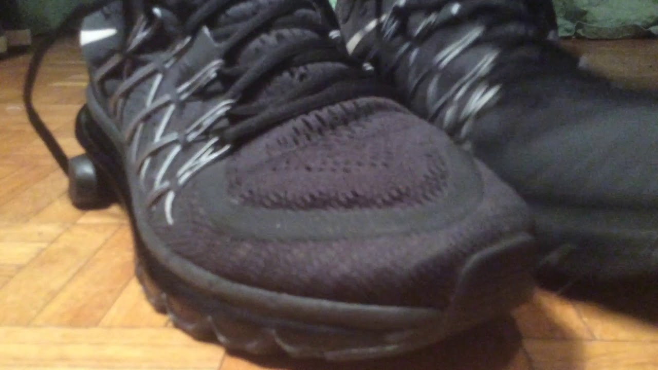 Pop black Nike air max 2015 and fun with knife to kill
