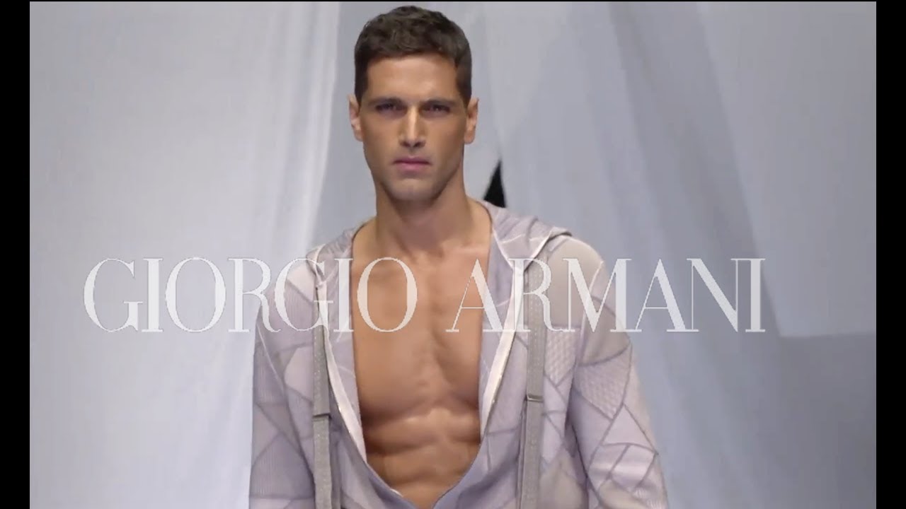 Fabio Mancini walks for Giorgio Armani SS 2019