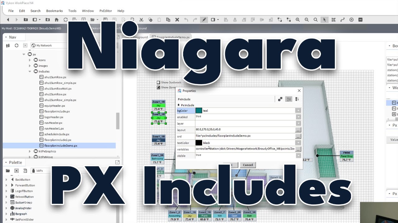 Make better use of PX Includes in Niagara
