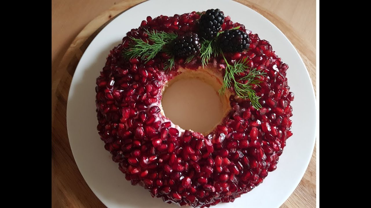 Warstwowa sałatka jarzynowa z kurczakiem - GARNET BRACELET SALAD