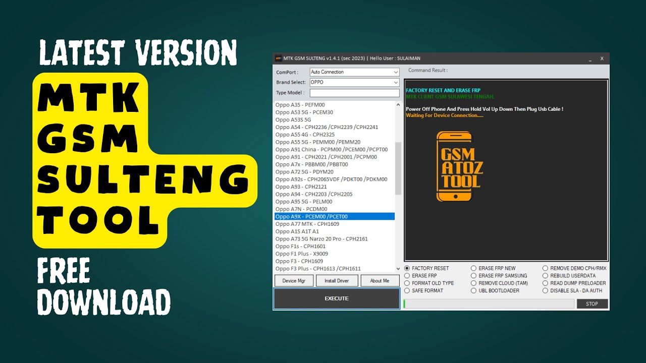 MTK GSM Sulteng Tool v1.4.1 Unlock Your Device