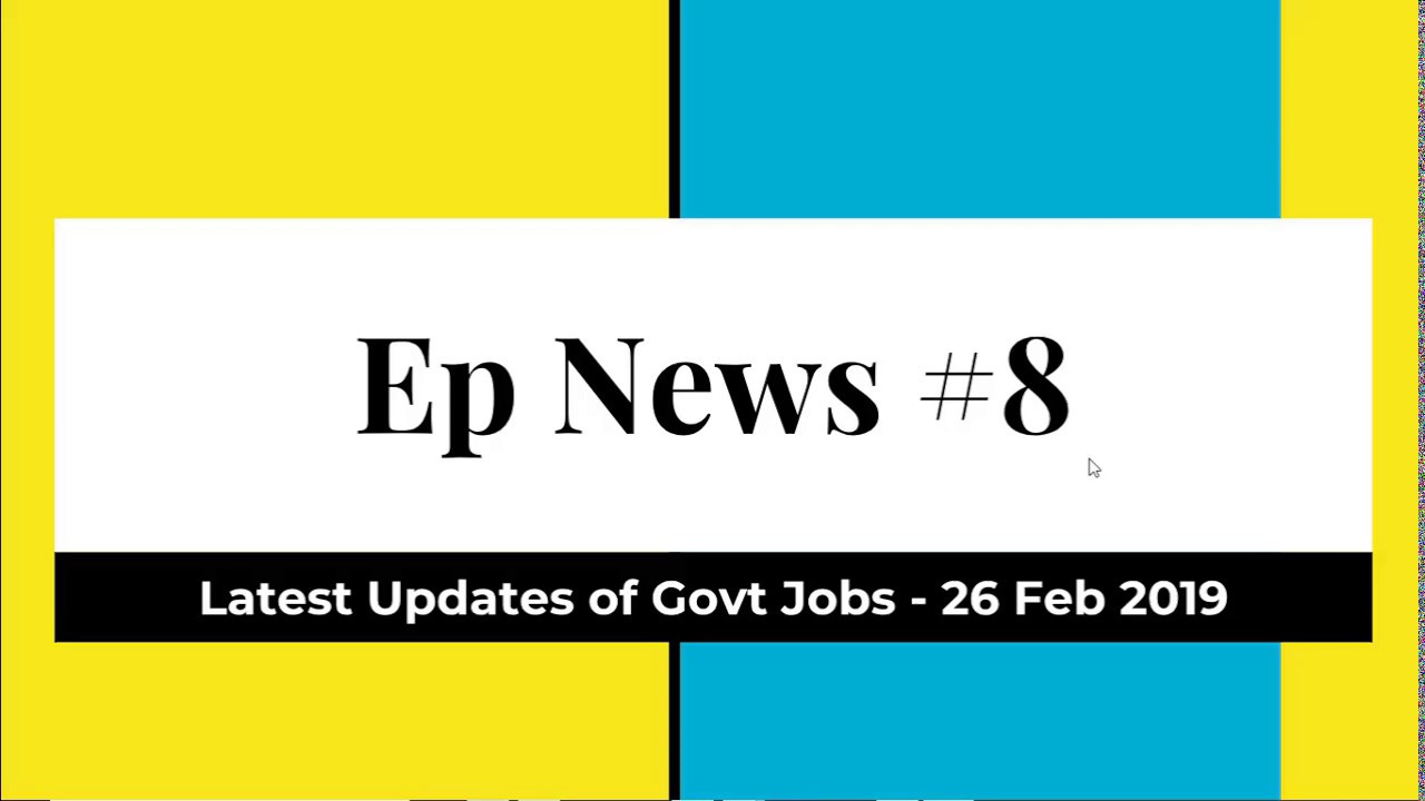 EP NEWS #8 | Admit Cards | Results | Answer Keys | Employments Point