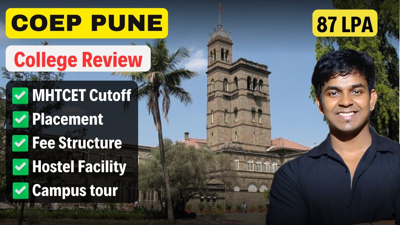COEP Pune Review | MHTCET 2025 Cutoff Placement Fees Campustour Hostel Ranking Highest Package #coep