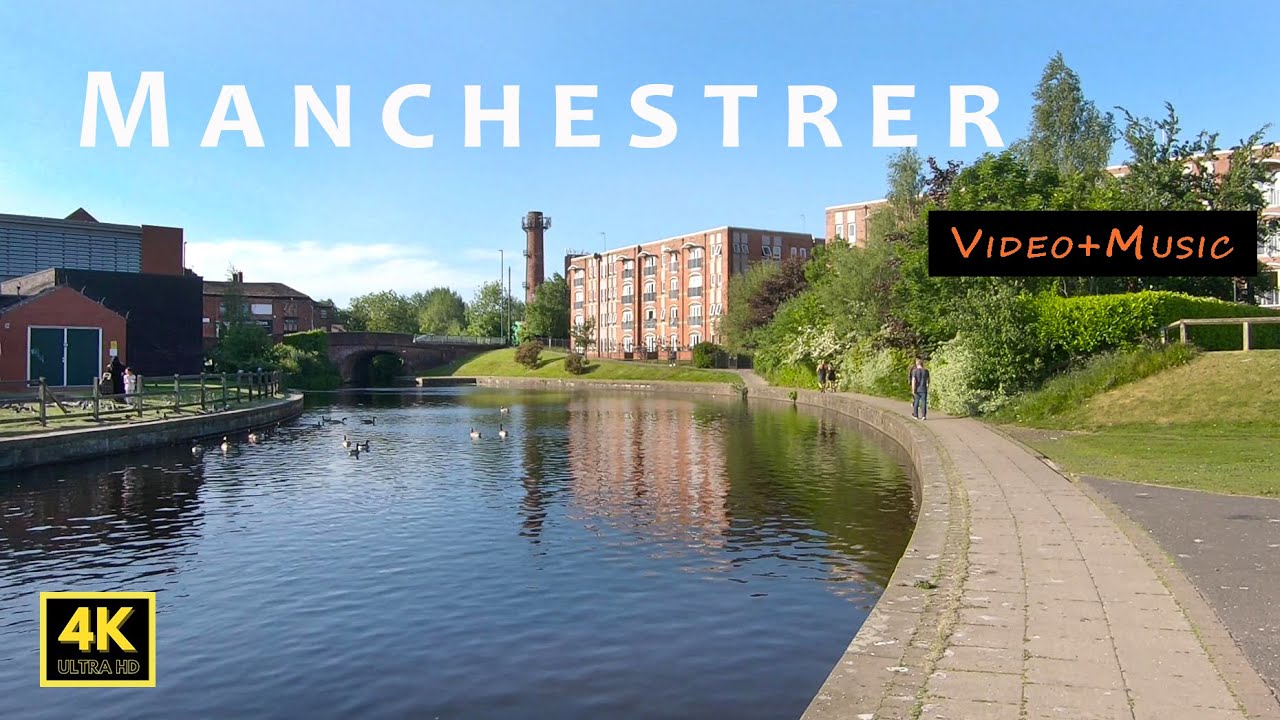 🇬🇧 Manchester walk - Rochedale Canal, Failsworth with music