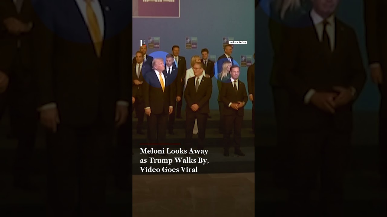 Meloni Looks Away as Trump Walks By, Video Goes Viral | Firstpost News | N18G