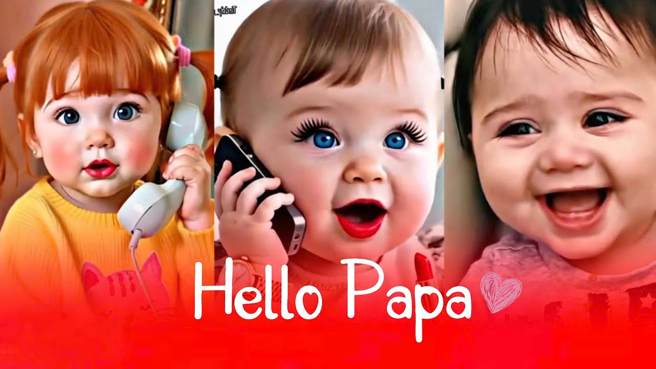 Baby Laughing Non Stop 😂 | Cute Baby Says Hello Papa ❤️ | Funny Baby Video ❤️
