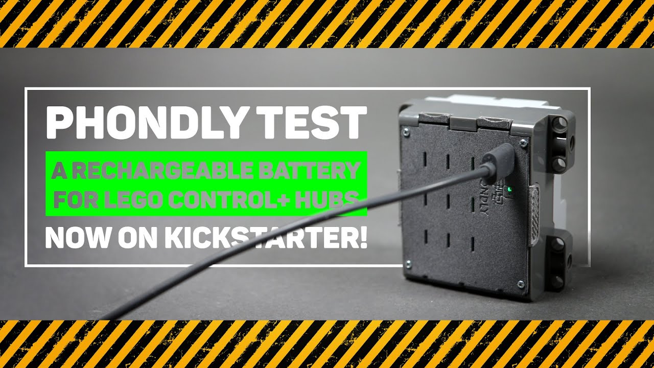 Phondly Test: a rechargeable battery for LEGO Control+ hubs [KICKSTARTER]