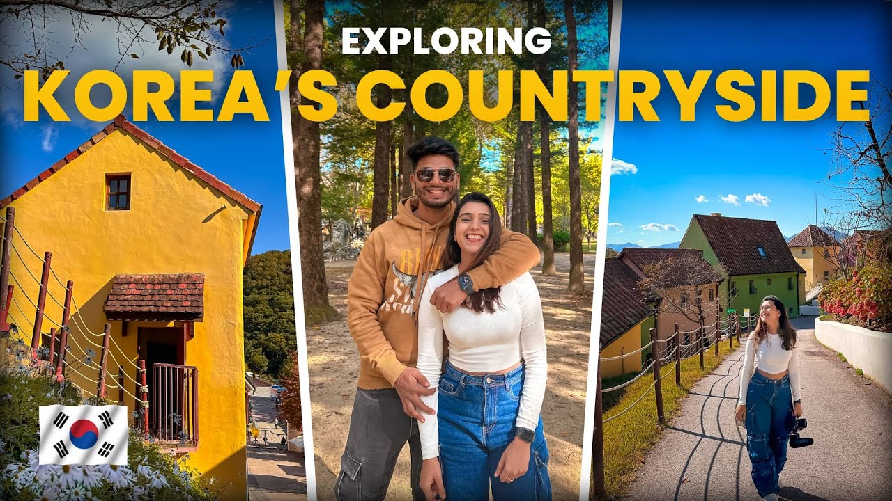 Best Day In Seoul - Korean Unique Village Tour | Nami Island, Rail Bike Park, Petite France & More