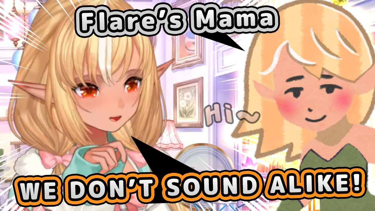 Flare's Mama introduces herself! Comments compare voices! [Shiranui Flare/不知火フレア]
