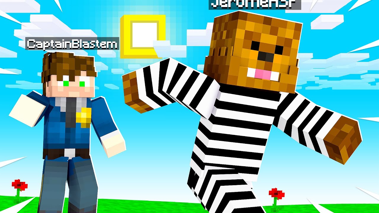 Угон машин в Minecraft: Cops And Robbers | JeromeASF