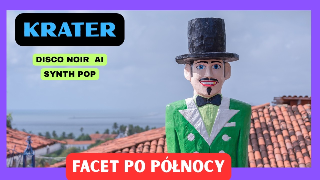 Krater – Facet po północy (Official AI Video) | Disco Noir • Synth Pop • 80s Vibe