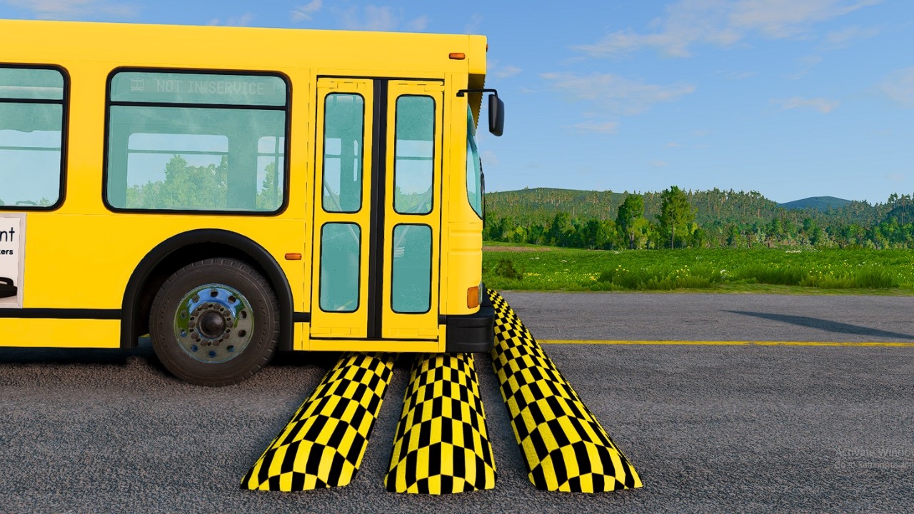 🔴Trucks Vs Speed Bumps - BeamNG.Drive