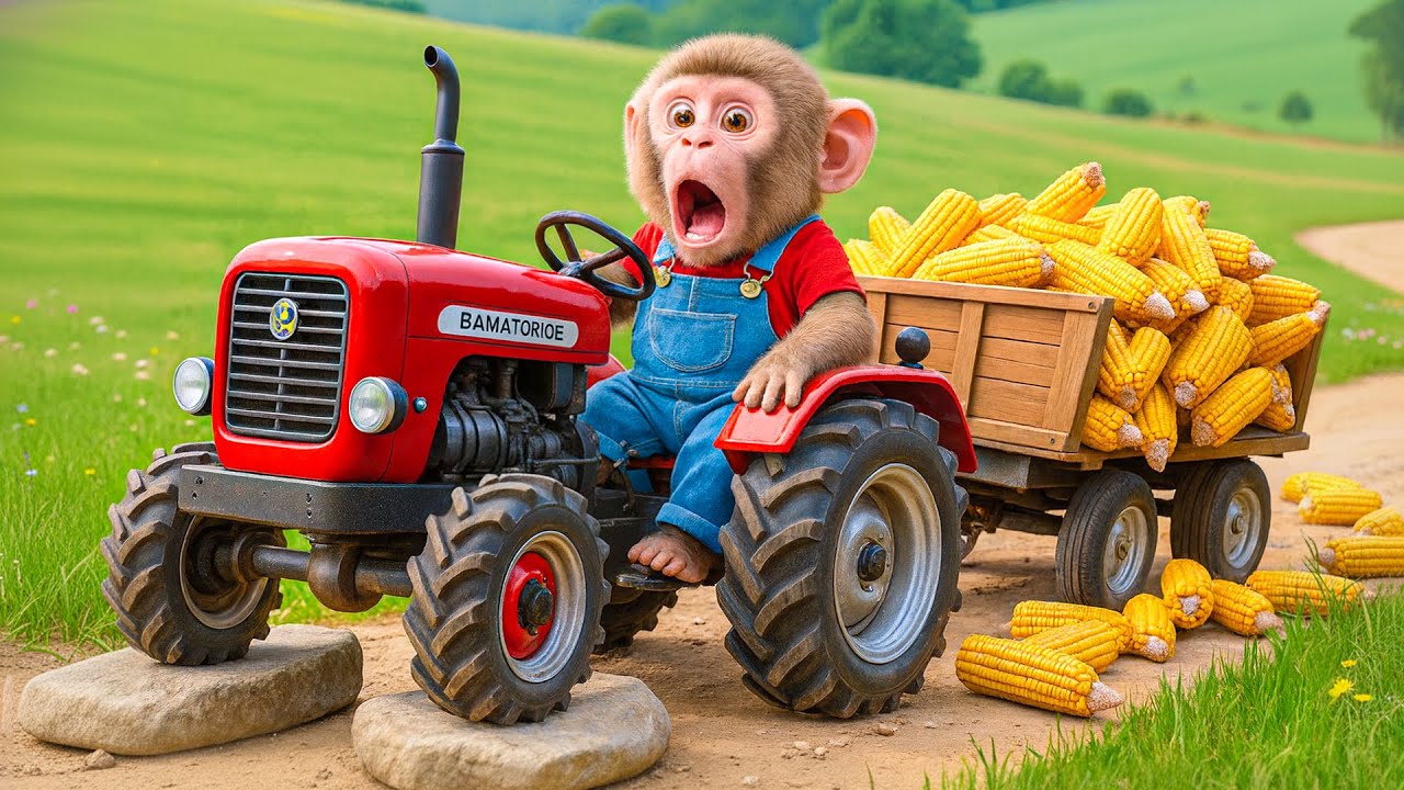 Monkey Co Co&rsquo;s Corn Harvest Turns Chaotic as Unexpected Problems Hit One After Another! 😱🔥