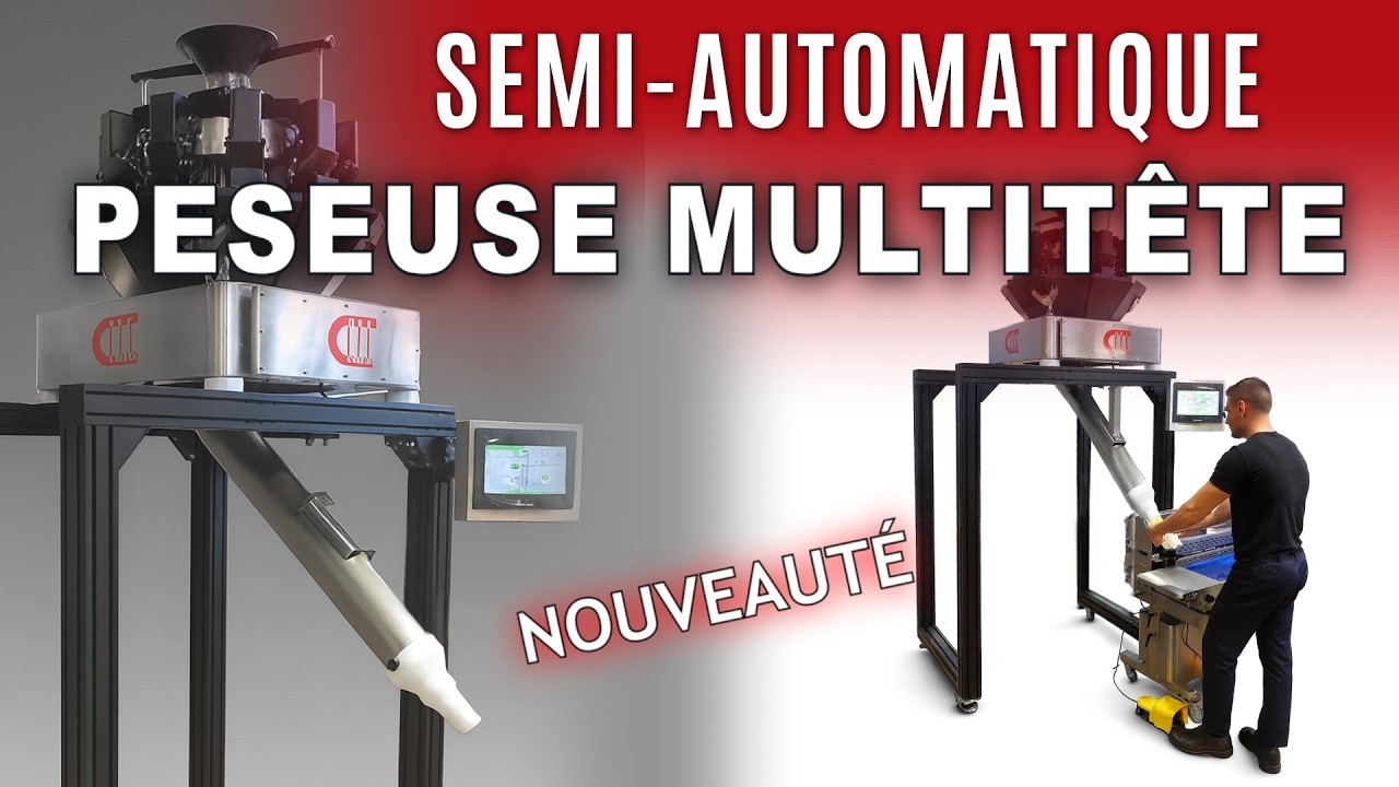 Ligne de conditionnement semi automatique avec peseuse multi t&ecirc;tes