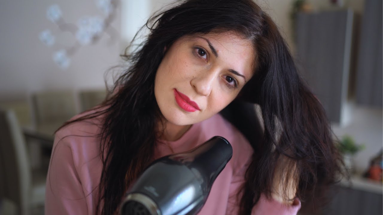 Find serenity and get ready to sleep with the sweet, soothing sound of the hairdryer!💤 #relaxing
