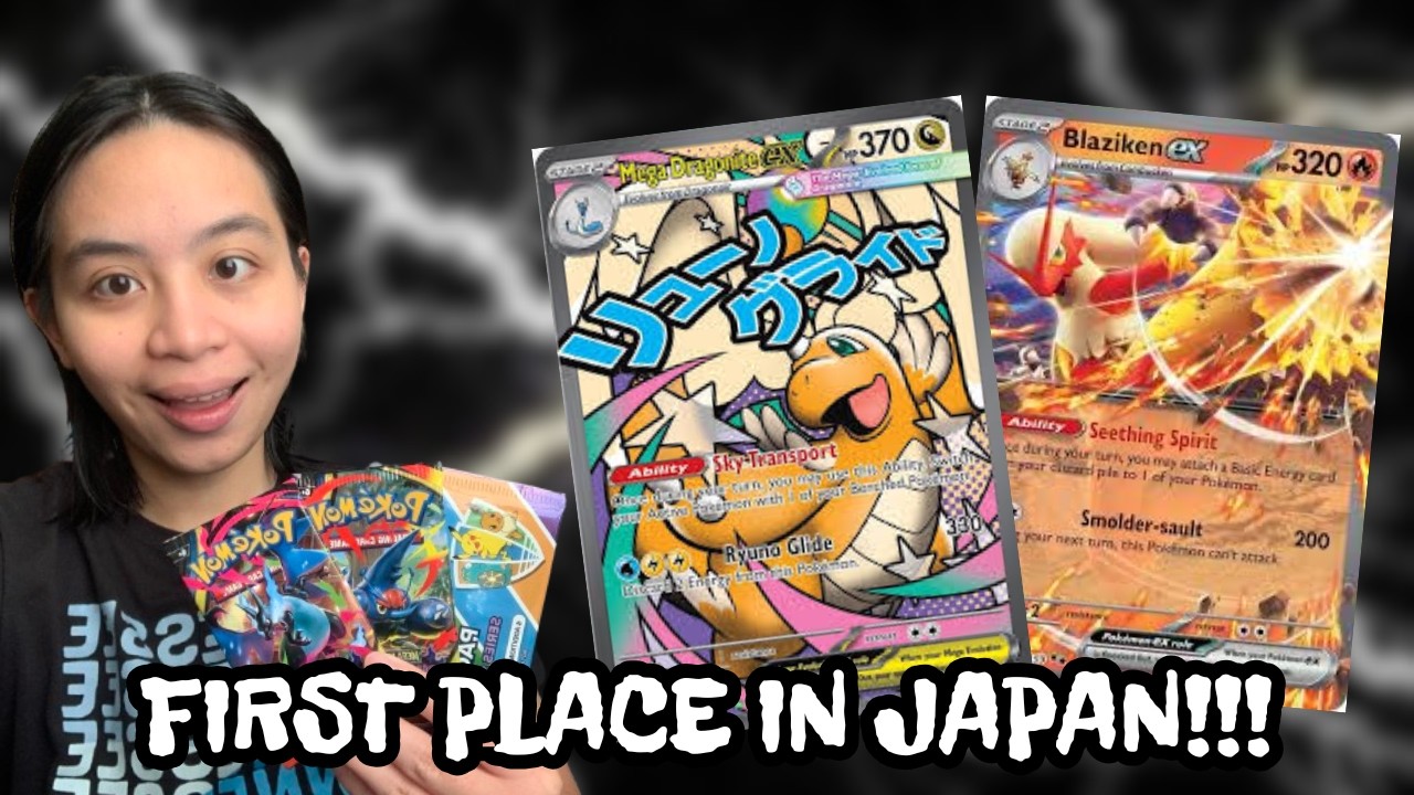 Эта неожиданная колода с Blaziken Ex и Mega Dragonite заняла первое место в Японии!