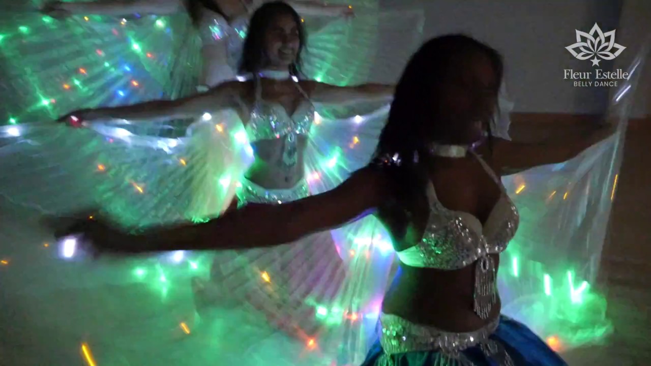 LED Wings Belly Dancers Fleur Estelle Dance Company
