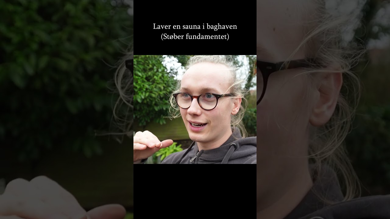 St&oslash;ber fundamentet til saunaen