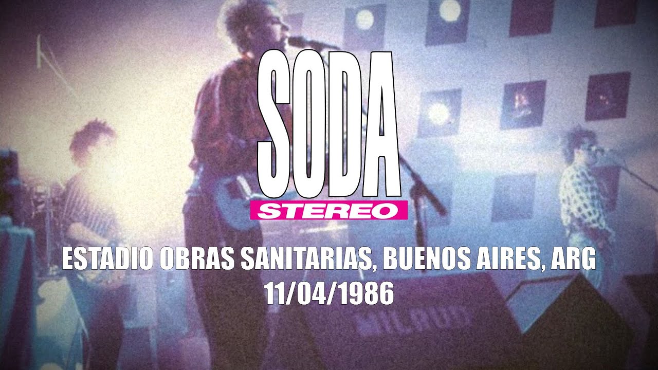 Soda Stereo - Estadio Obras Sanitarias - 11/04/1986 (Recital Completo)