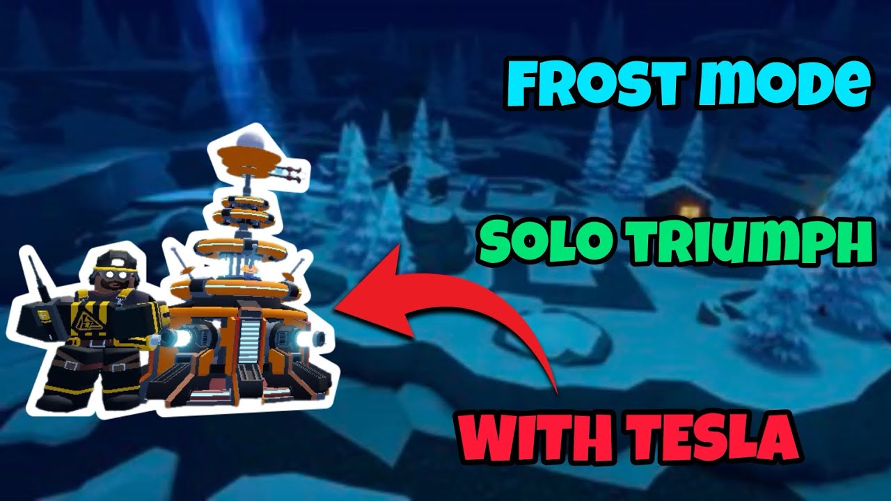 Frost Mode Solo Triumph with TESLA! | Roblox Tower Defence Simulator