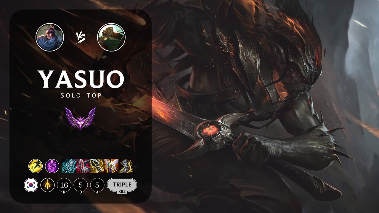 Yasuo Top vs Illaoi - KR Master Patch 13.18