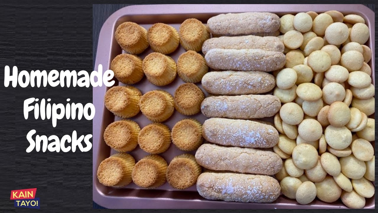Broas, Paciencia Cookies and Mamon Tostado / Homemade Filipino Snacks