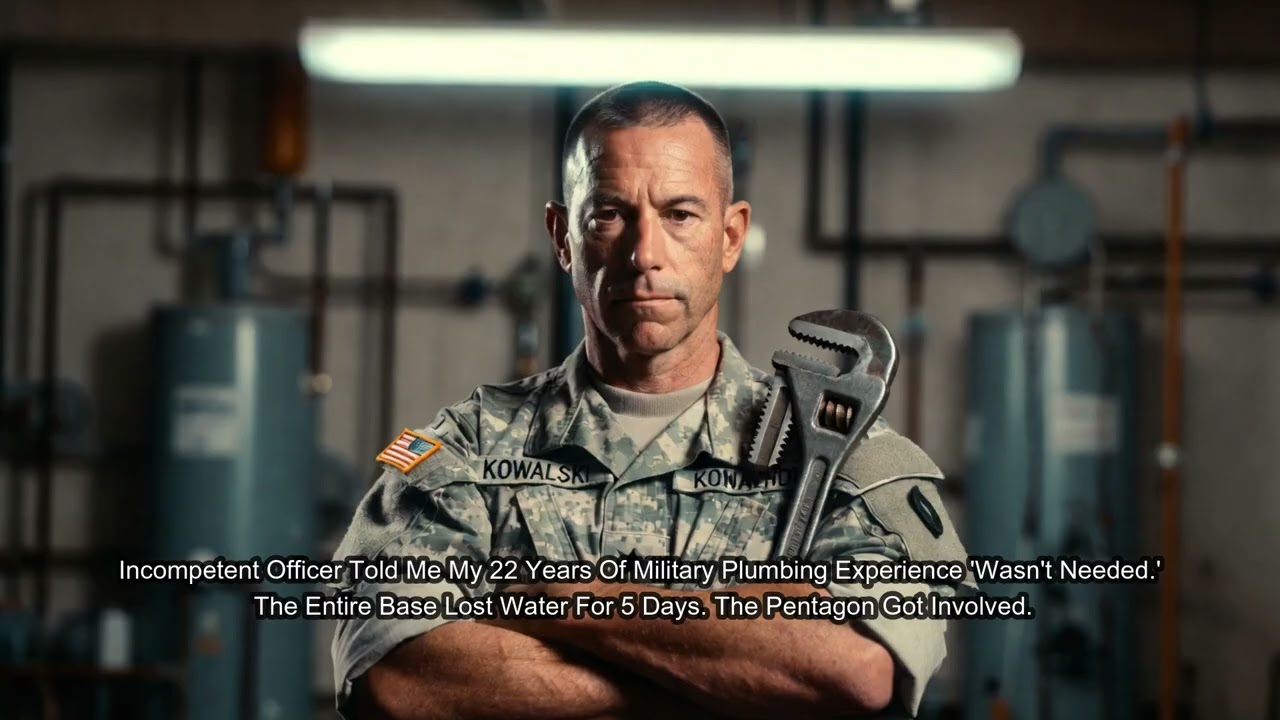 New Lieutenant Fires The Only Plumber On Base. 72 Hours Later, Raw Sewage Floods.