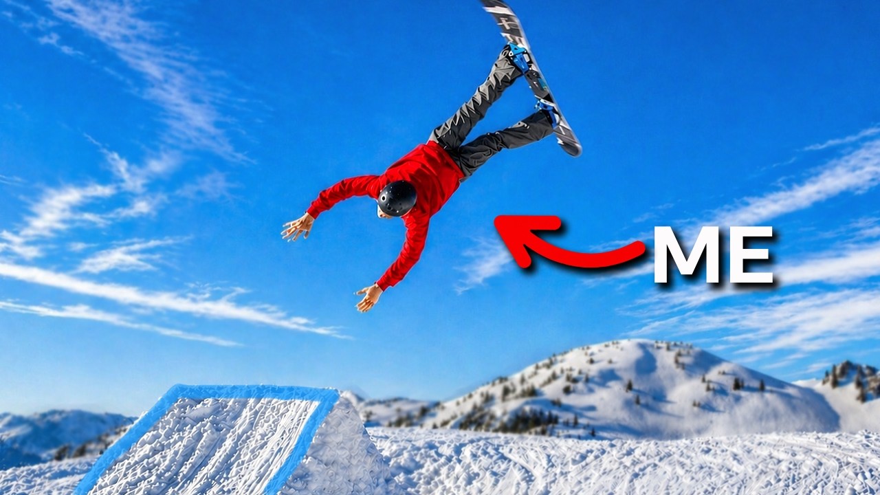Learning How To Backflip On A Snowboard