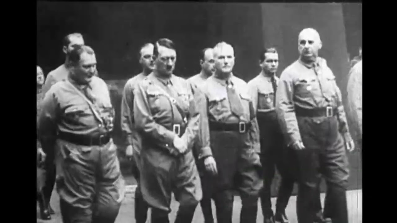 1938 memorial service for the Munich (Beer Hall) Putsch ORIGINAL FOOTAGE