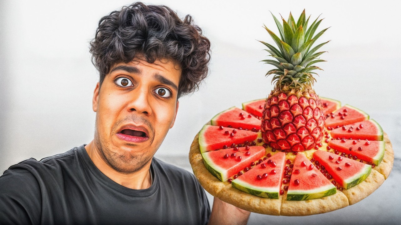 اگه با همه میوه ها پیتزا درست کنیم چی میشه؟💀