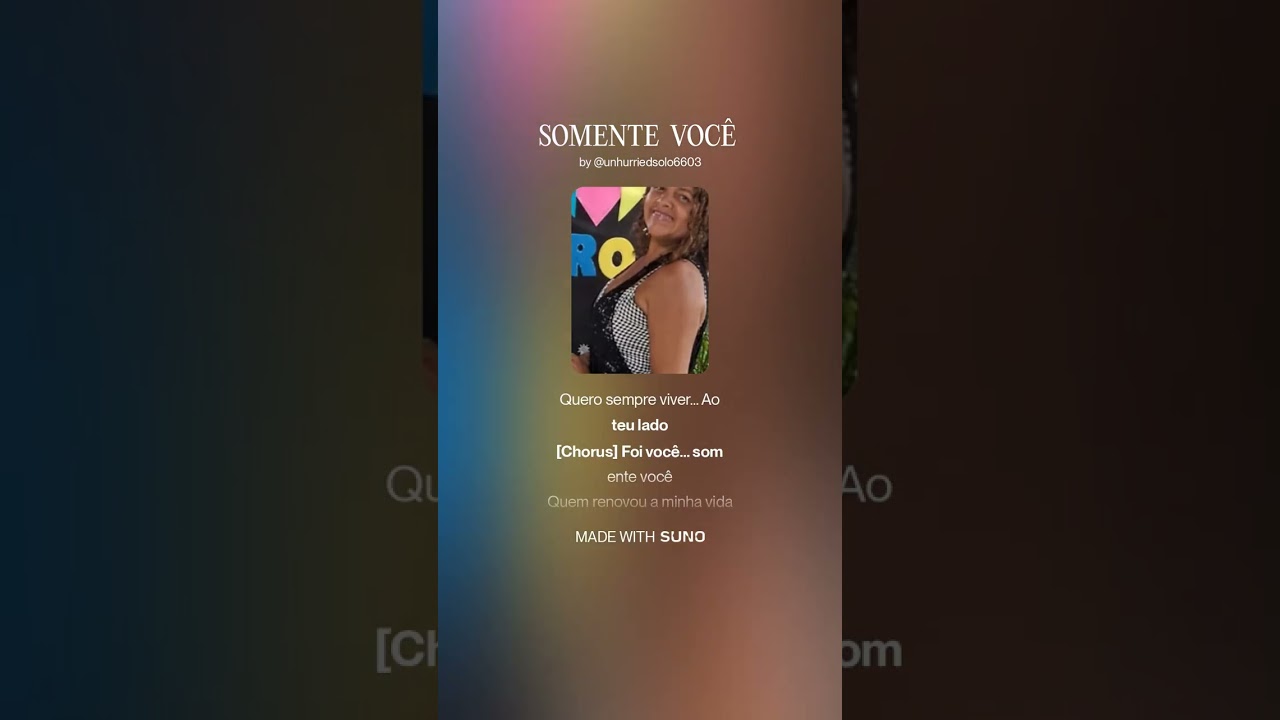 SOMENTE  VOCÊ