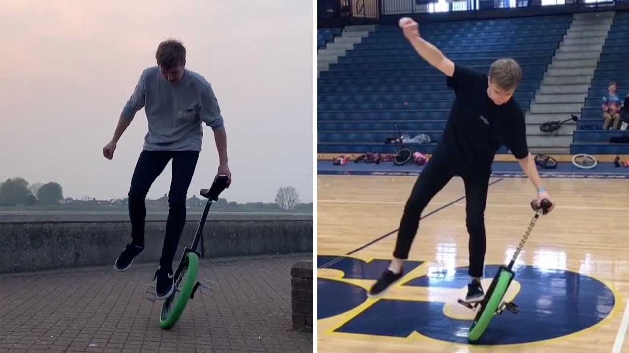 Amazing Unicycle Tricks Around London