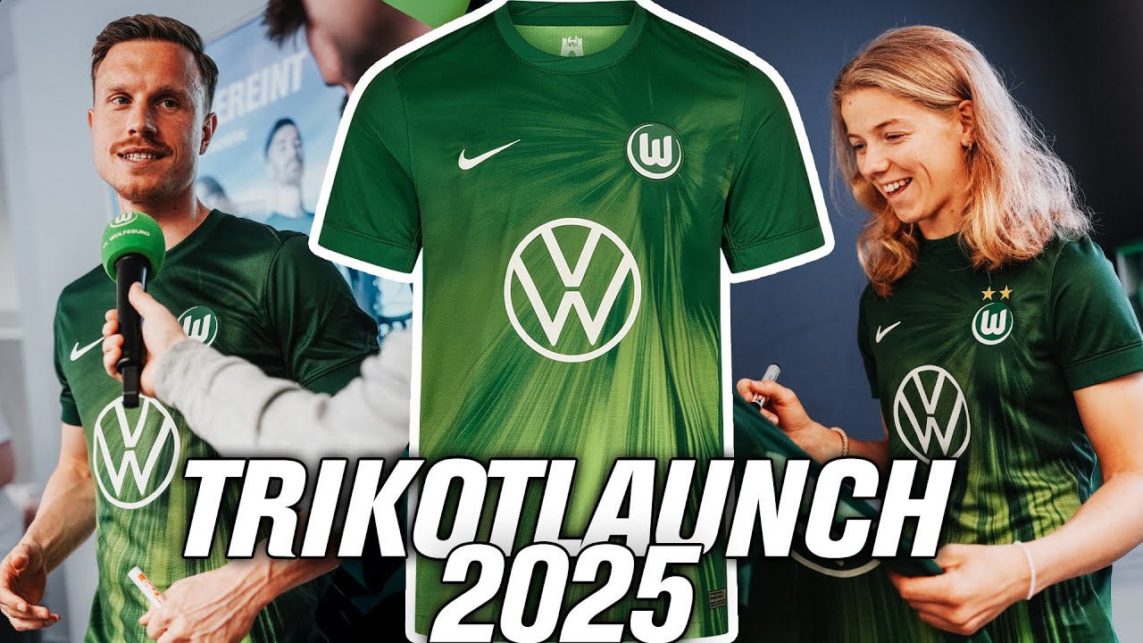 In den Farben vereint! 🟢⚪️ Der Trikotlaunch 2025/26 für Wölfinnen und Wölfe | VfL Wolfsburg