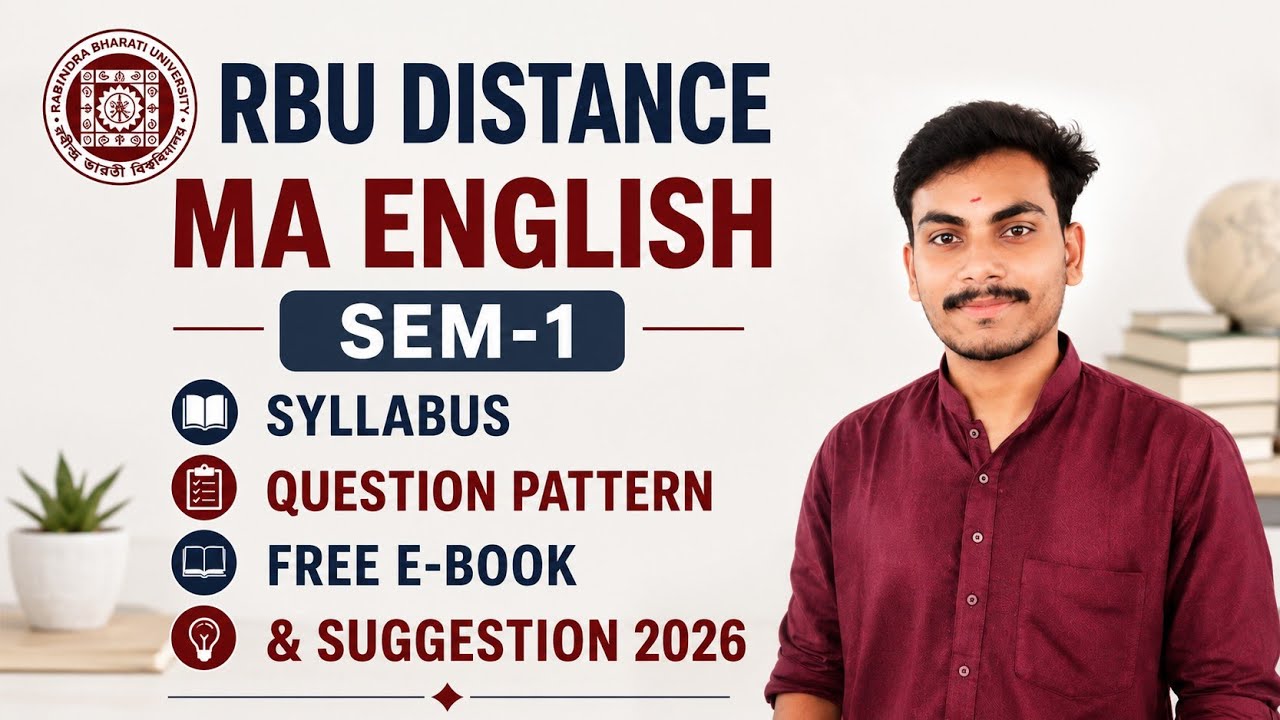 RBU Distance (DDE) MA English Sem-1 Syllabus 2026