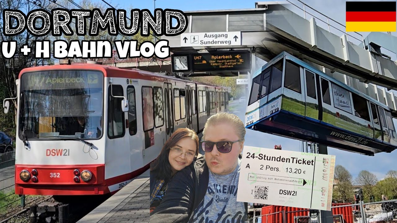 HELEMAAL ONDERSTEBOVEN in DORTMUND met de H-Bahn + Metro's en trams | #JuulVlog