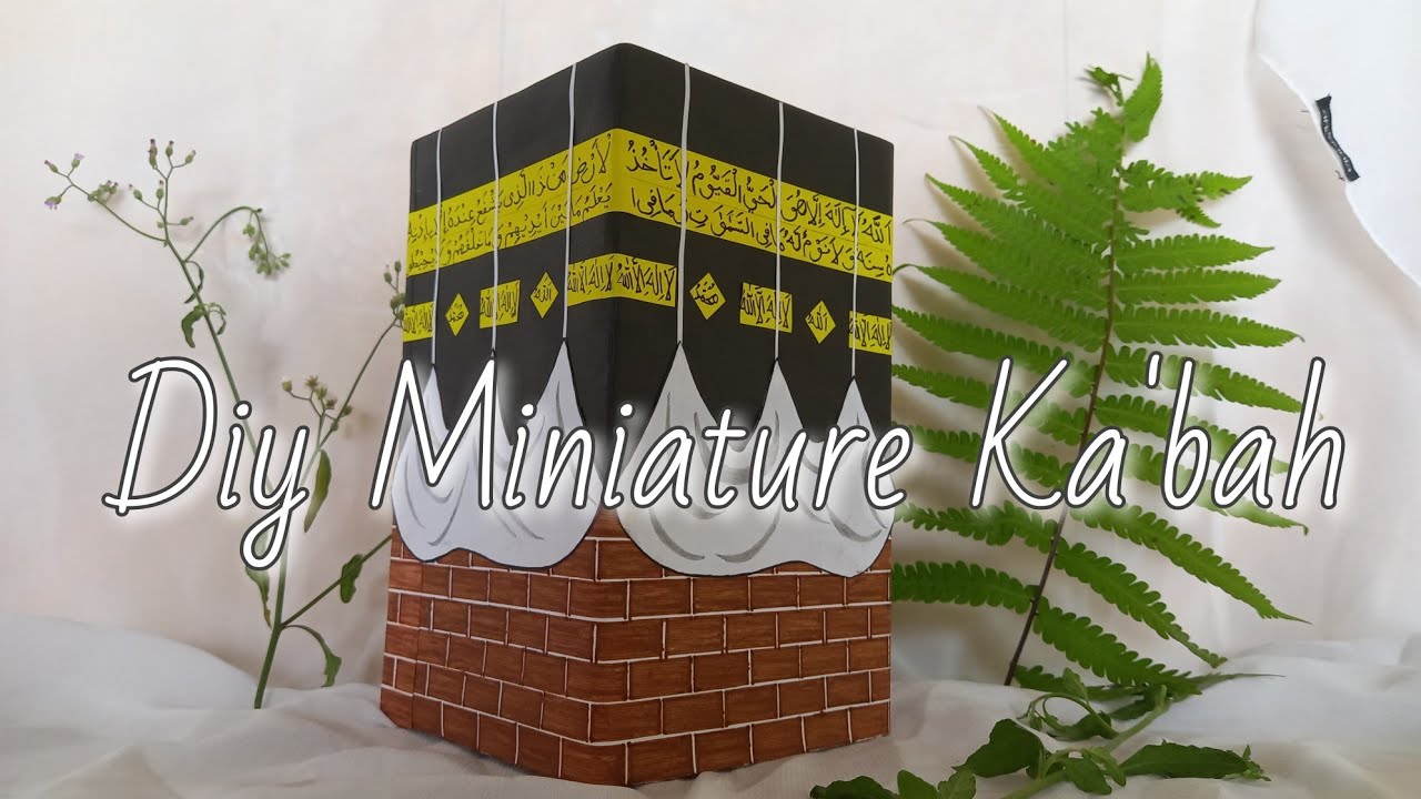Cara Membuat Miniatur Ka'bah dari Kardus Bekas | Diy Giftbox | Souvenir Haji dan Umroh | Box Ka'bah