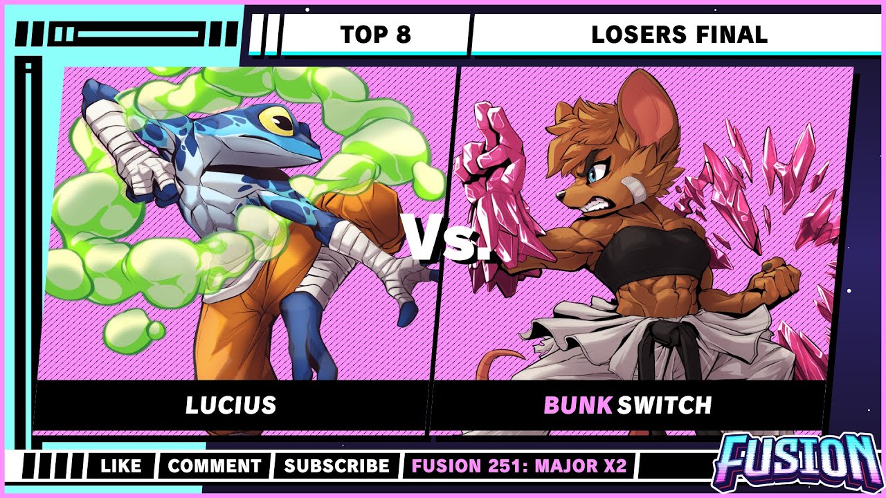 Fusion 251: Major X2 - Losers Final - Lucius (Ranno) VS Switch (Olympia) - Rivals of Aether 2
