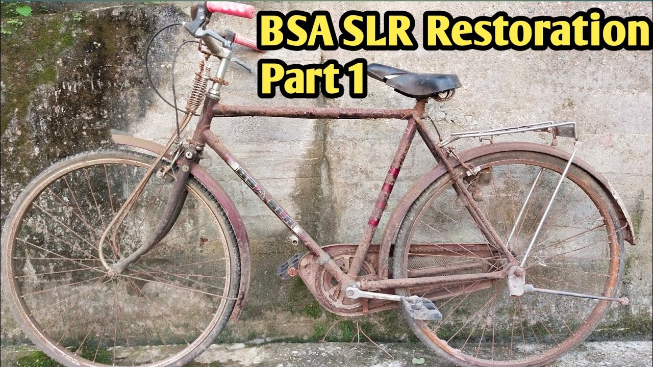 BSA SLR Restoration / Rusty Old Bicycle from Scrap (Part 1)