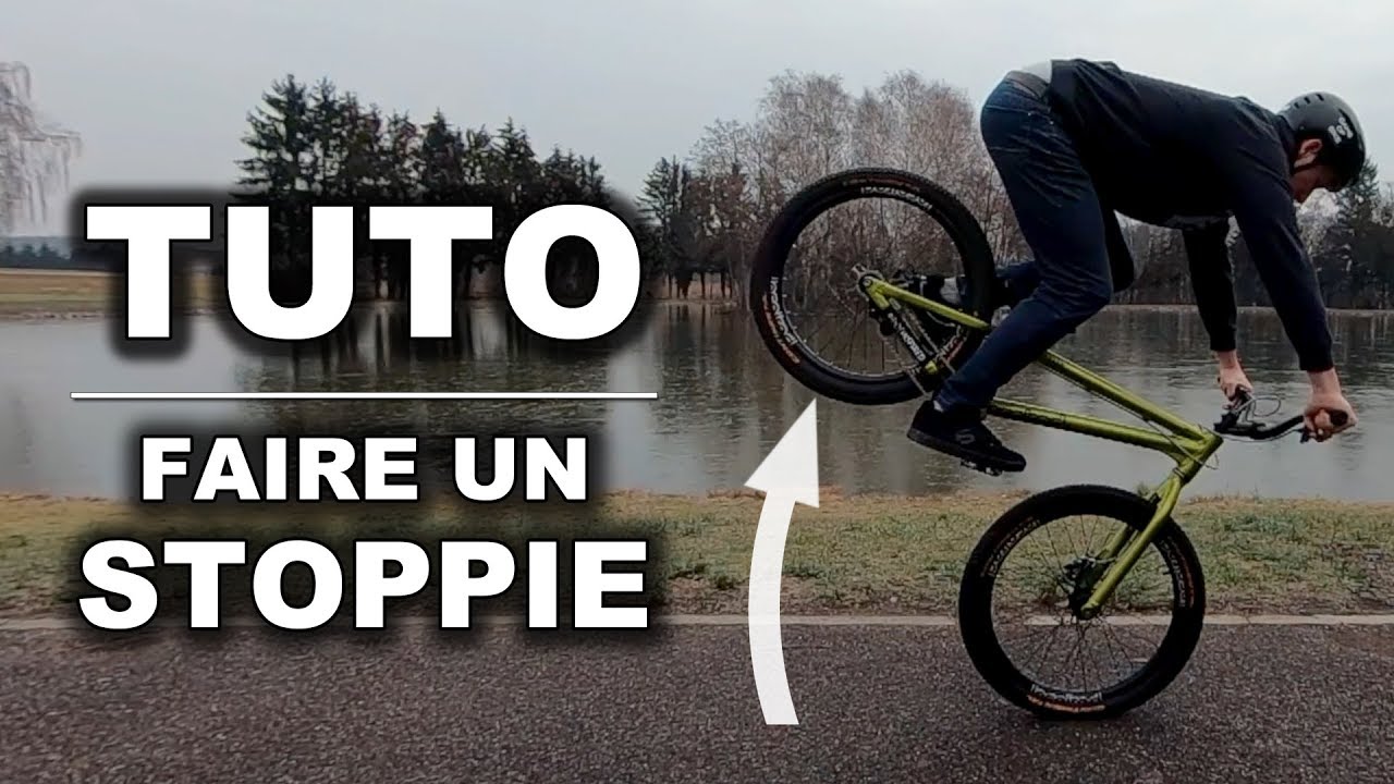 FAIRE UN STOPPIE et REBONDIR SUR LA ROUE AVANT EN VÉLO?! (VTT STREET TRIAL)
